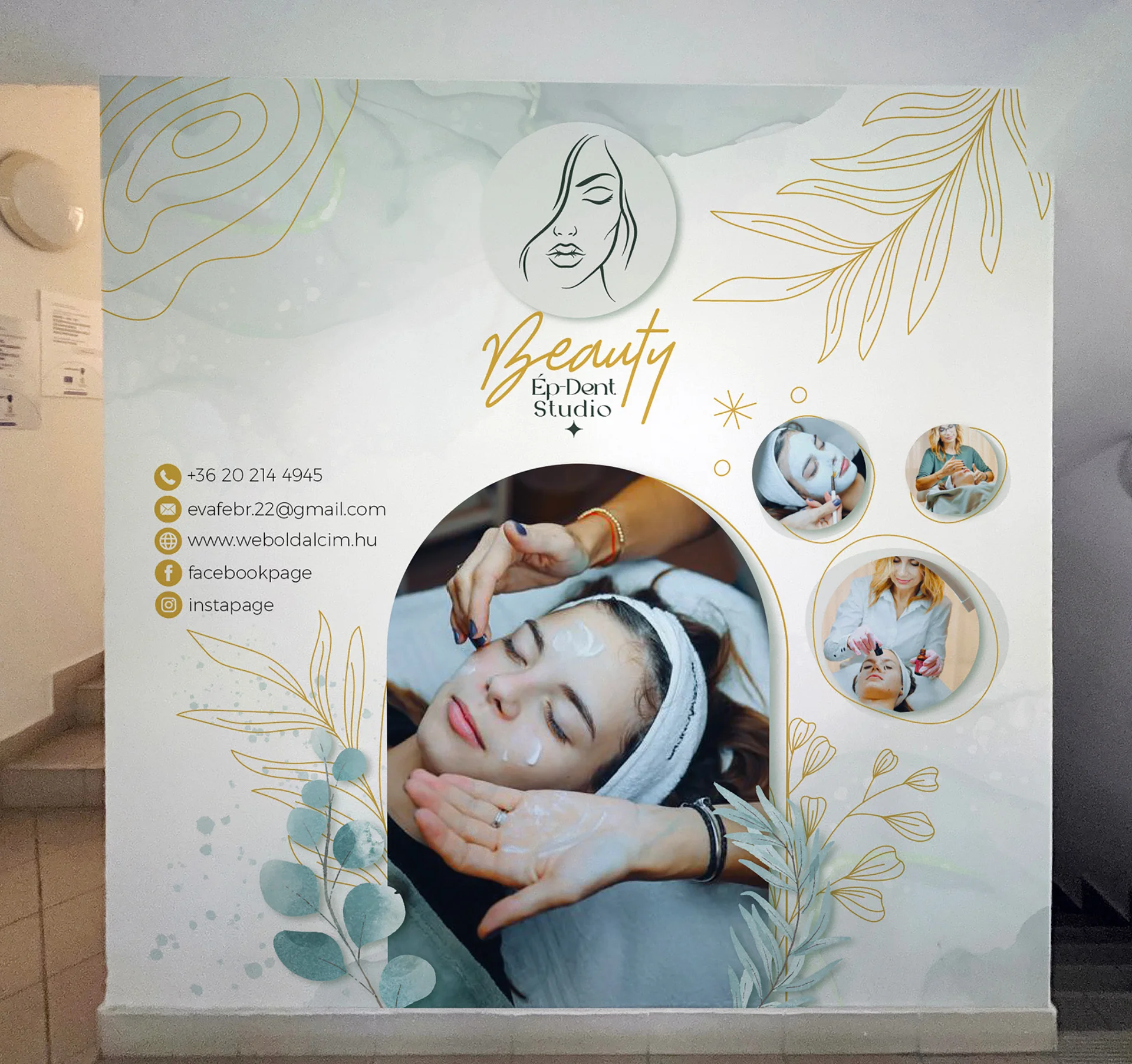 beltéri_egyedi vliz tapéta latex nyomtatással illesztéses kihelyezéssel