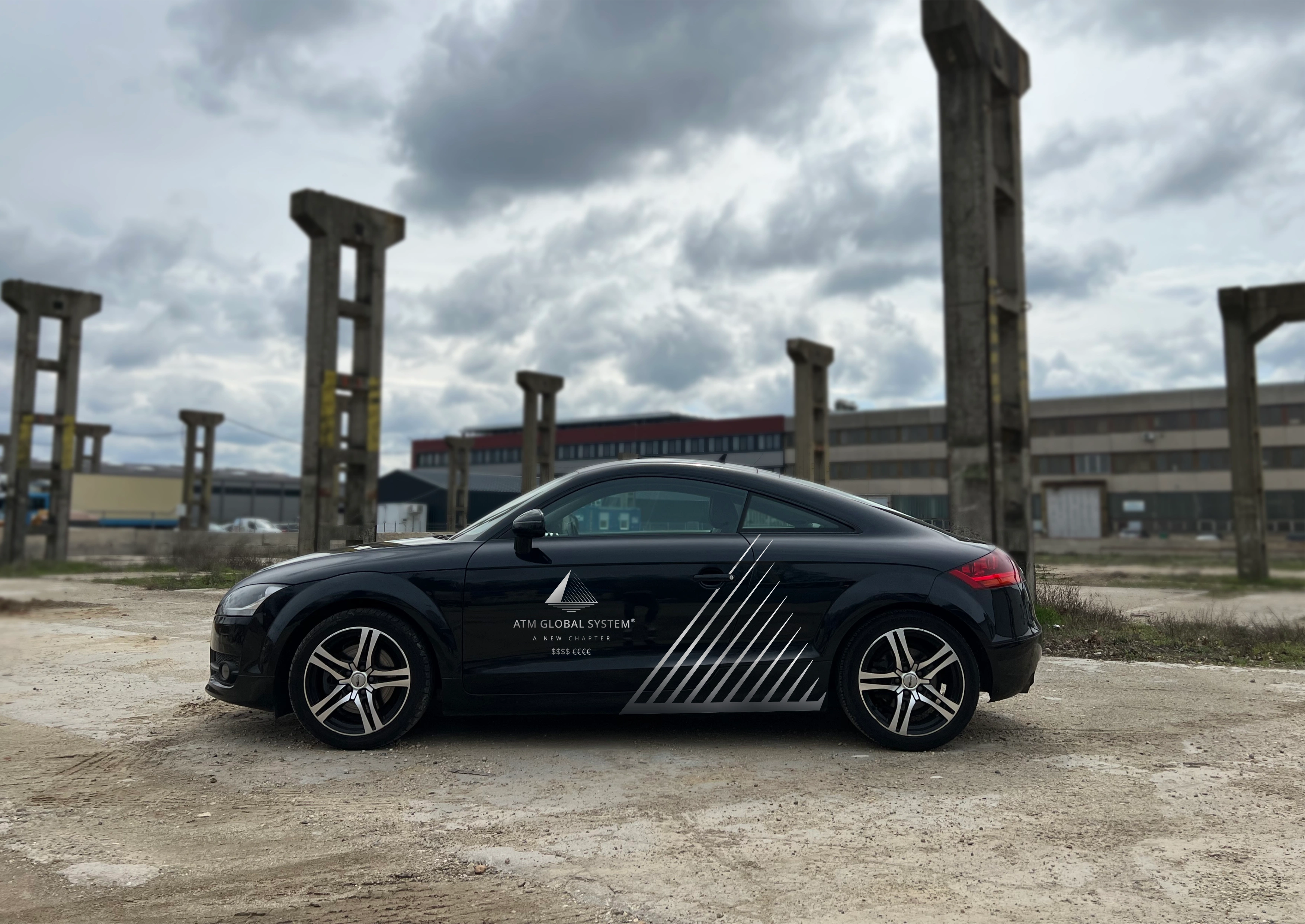 céges flotta dekoráció_2D fóliából_vágott dekoráció_ATM Global System